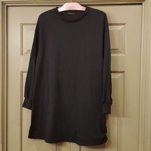 Shein black long sleeve comfort dress